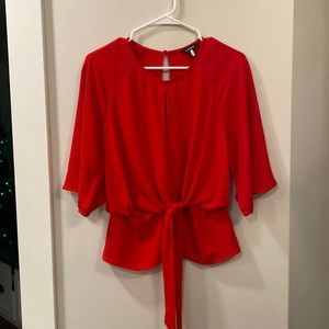 Express red top, size S